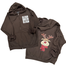 Load image into Gallery viewer, SLEIGH QUEEN Zip Up Hoodie