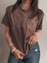 Load image into Gallery viewer, MAMA Embroidered Tee (Espresso)