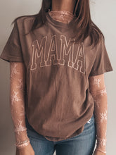 Load image into Gallery viewer, MAMA Embroidered Tee (Espresso)