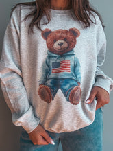 Load image into Gallery viewer, America Teddy Crewneck Sweatshirt