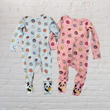 Load image into Gallery viewer, Bamboo Convertible Footie Pink Donut