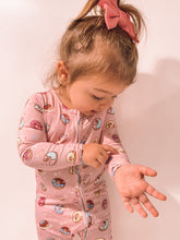 Load image into Gallery viewer, Bamboo Convertible Footie Pink Donut