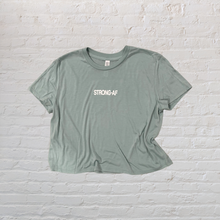 Load image into Gallery viewer, STRONG-AF Flowy Cropped Tee
