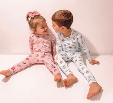 Load image into Gallery viewer, Bamboo Convertible Footie Pink Donut