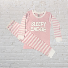 Load image into Gallery viewer, SLEEPY BAE-BE Two Piece Pajama Set