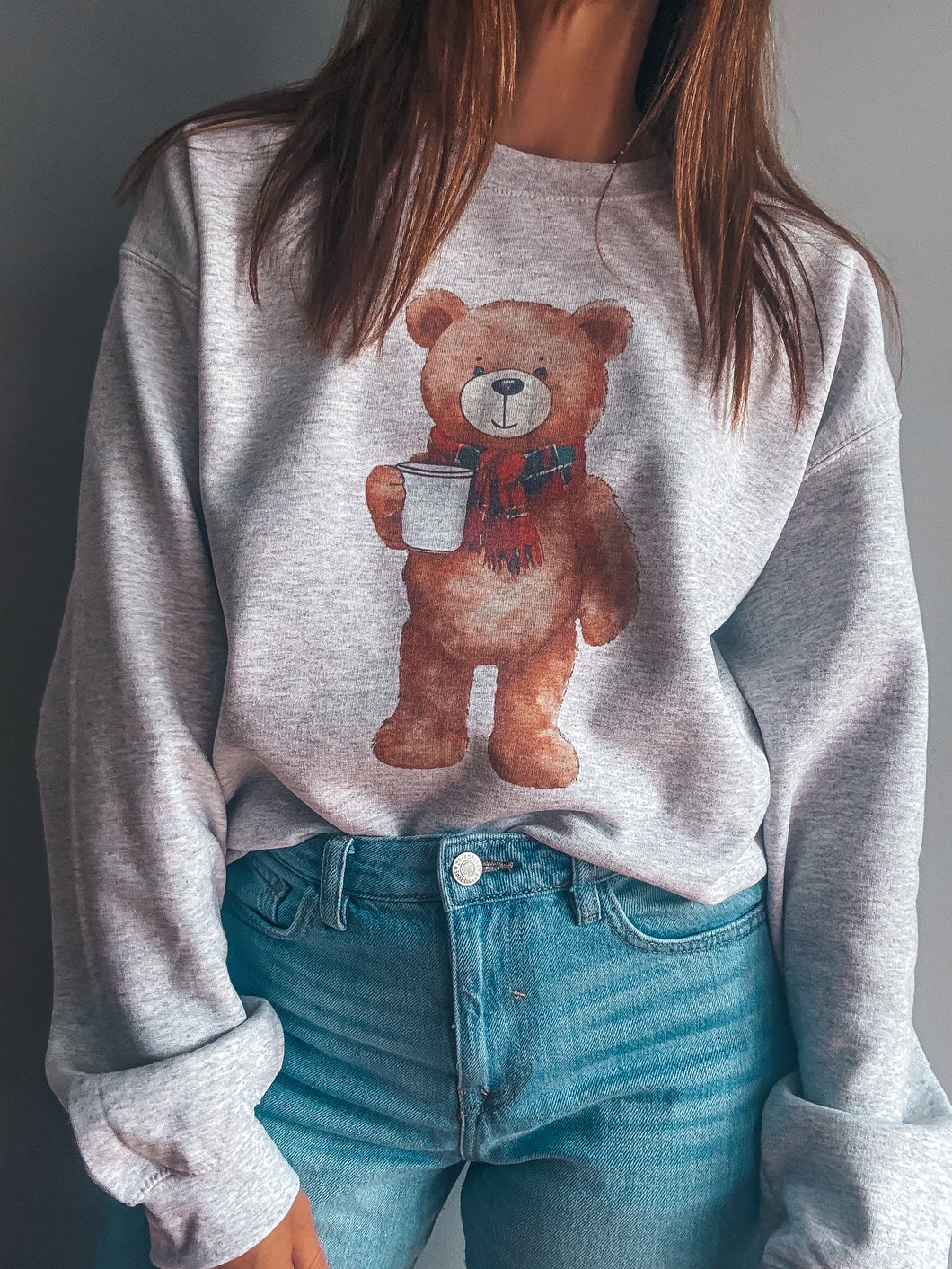 Christmas Teddy Bear Crewneck Sweatshirt