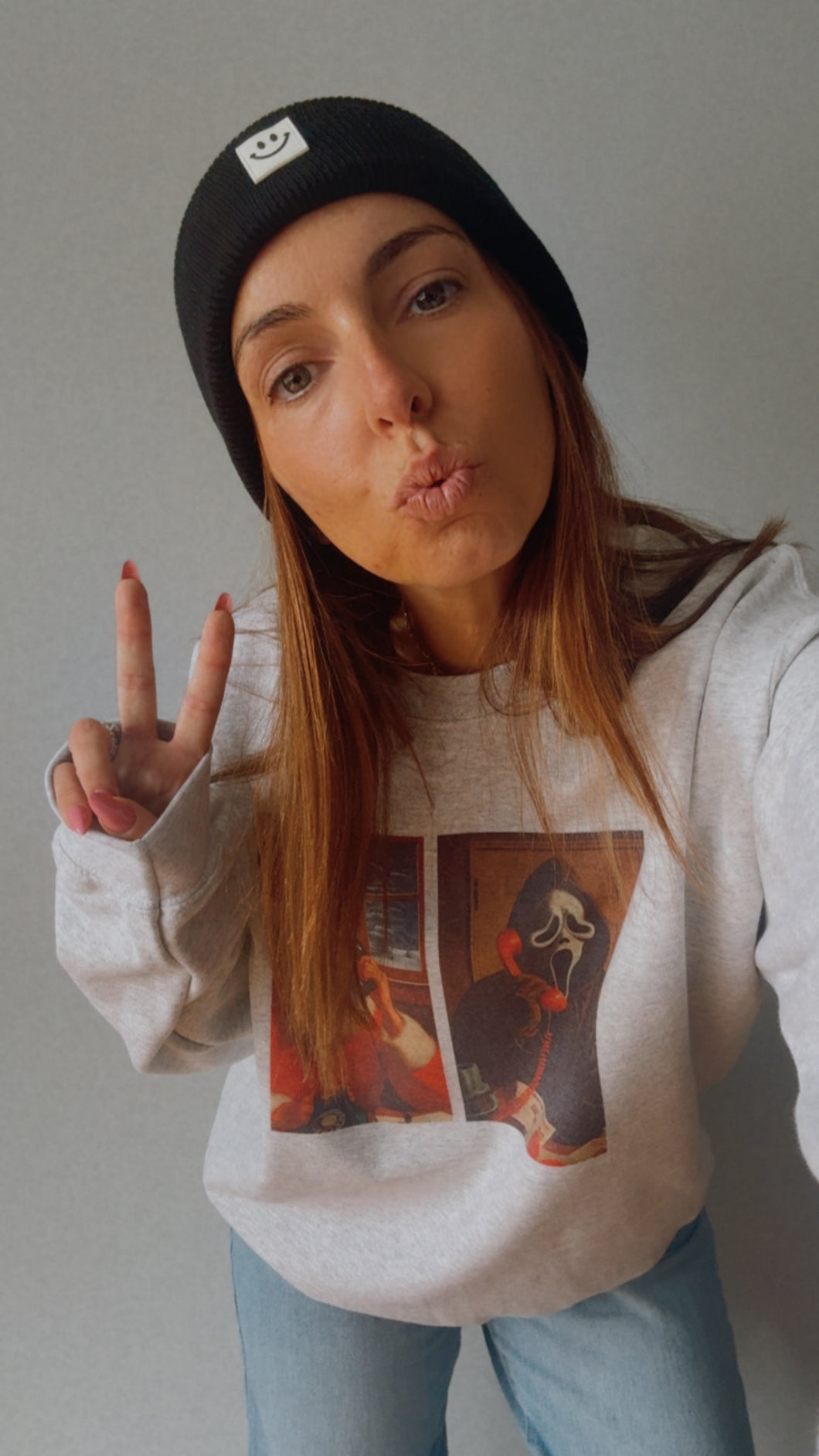 Happy Beanie (Black)