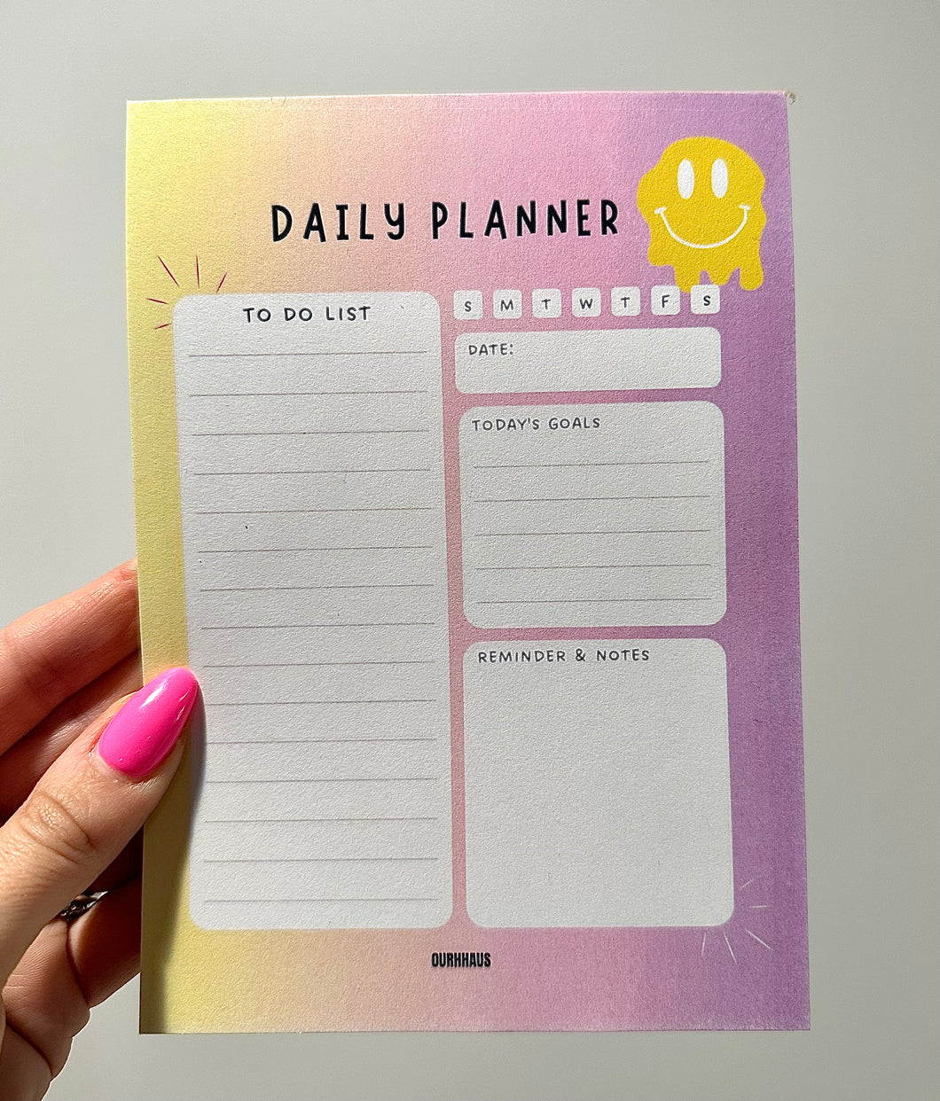 Daily Planner Notepad