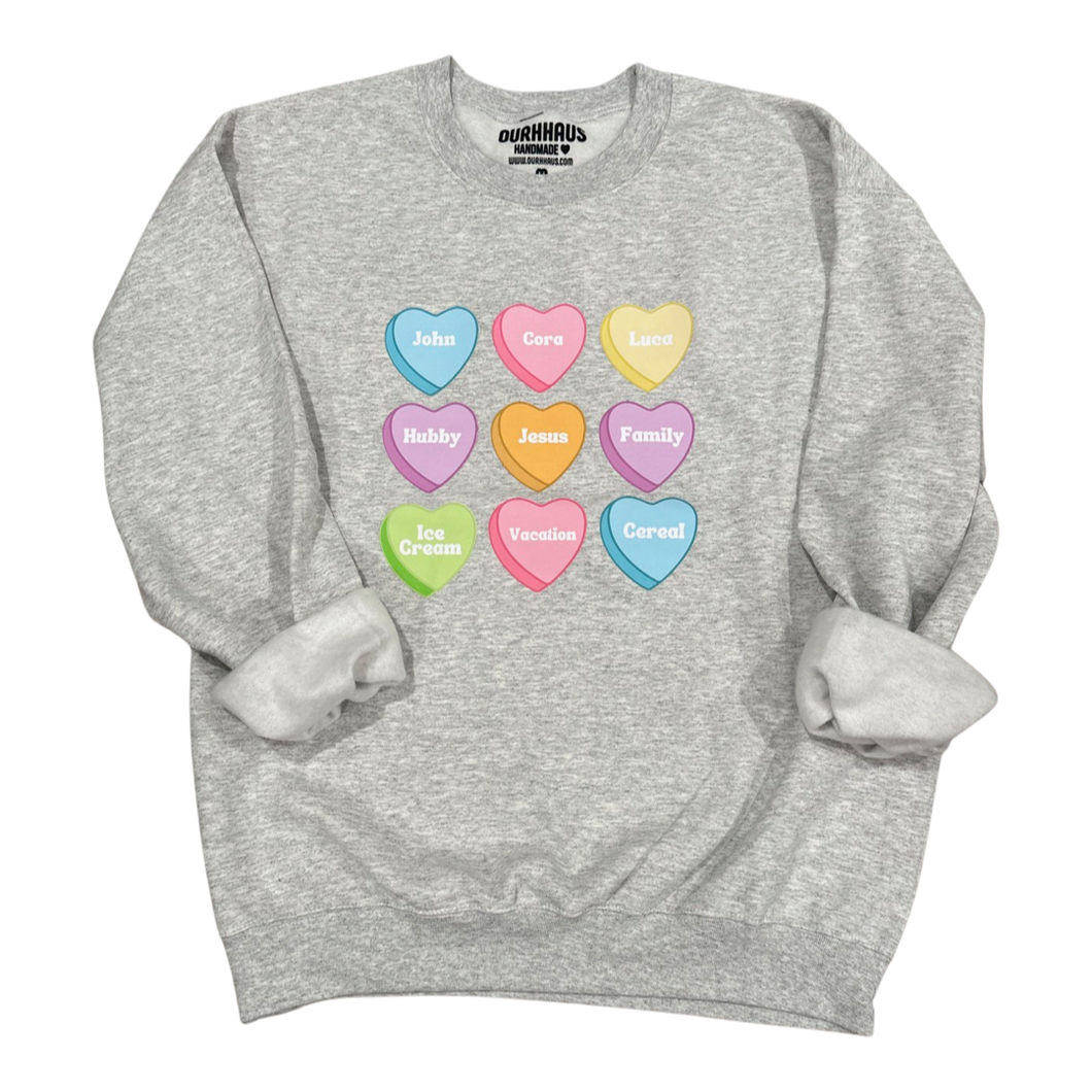 CUSTOM Sweetheart Adult Crewneck Sweatshirt