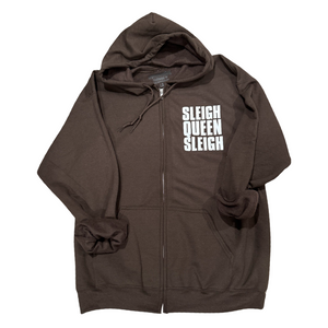 SLEIGH QUEEN Zip Up Hoodie