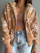 Load image into Gallery viewer, Fall Florals Sherpa Jacket
