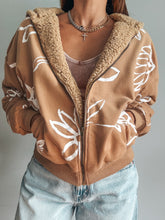 Load image into Gallery viewer, Fall Florals Sherpa Jacket
