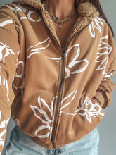 Load image into Gallery viewer, Fall Florals Sherpa Jacket
