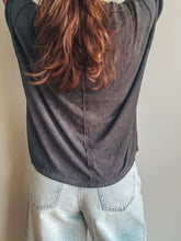 Load image into Gallery viewer, Sienna Ribbed Tee - Charcoal
