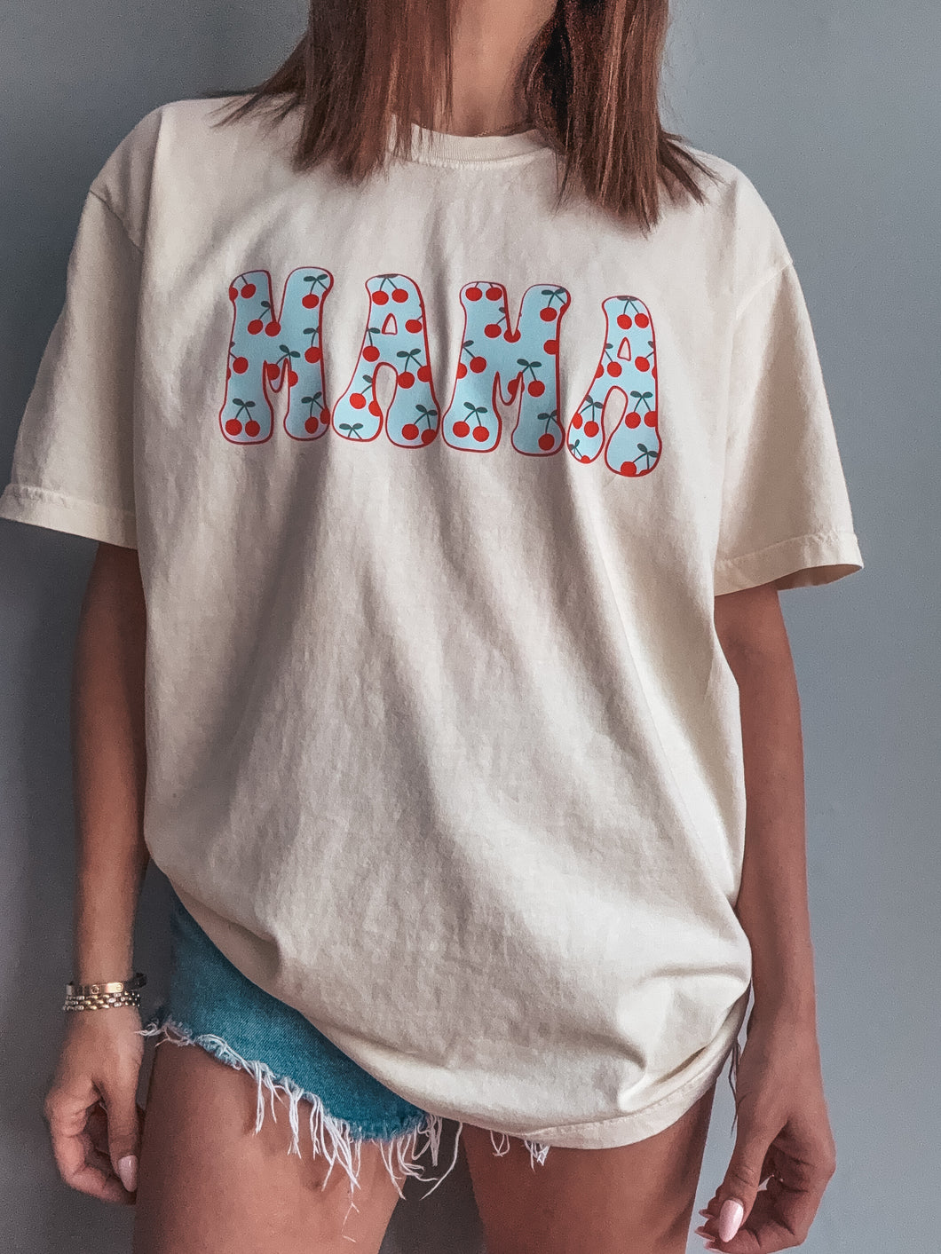 MAMA Blue Cherry Tee