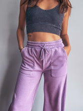 Load image into Gallery viewer, Dusty Purple French Terry Pants
