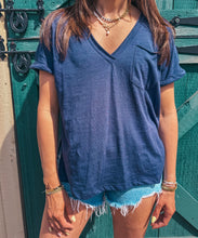 Load image into Gallery viewer, Darlin V-Neck (Navy)
