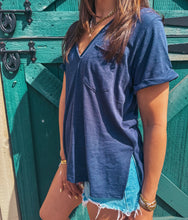 Load image into Gallery viewer, Darlin V-Neck (Navy)
