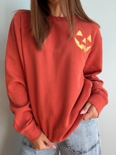 Load image into Gallery viewer, Embroidered Pumpkin Crewneck Sweatshirt
