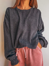 Load image into Gallery viewer, Midnight Waffle Long Sleeve
