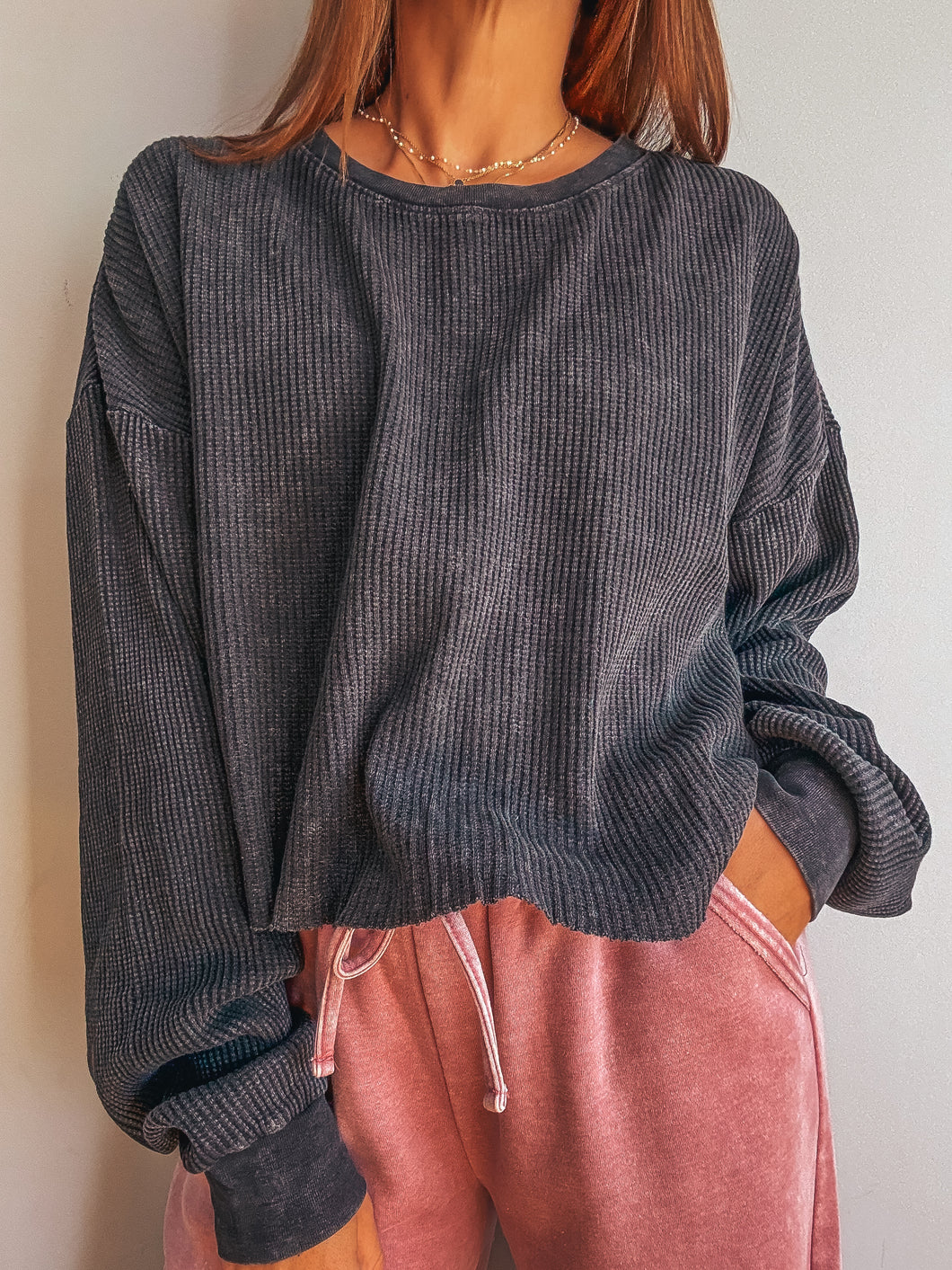 Midnight Waffle Long Sleeve