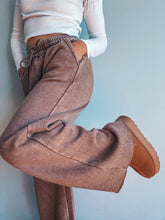 Load image into Gallery viewer, Mocha Cozy Wide Leg Sweatpants
