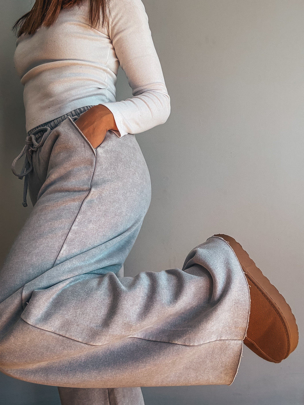 Sleet Cozy Wide Leg Sweatpants