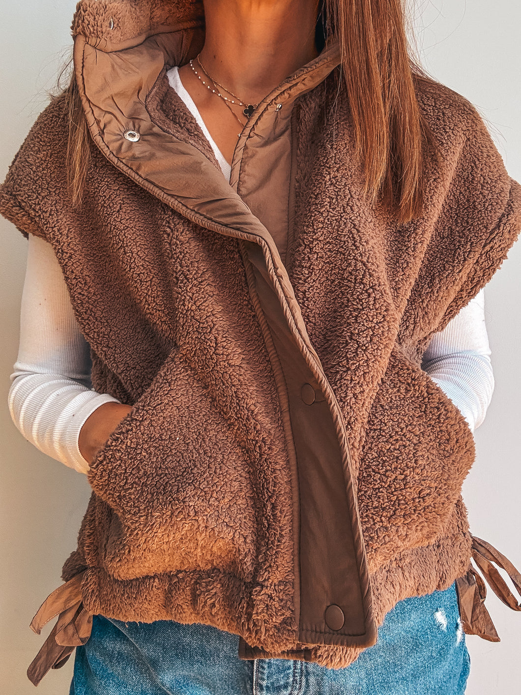 Upper East Side Sherpa Vest