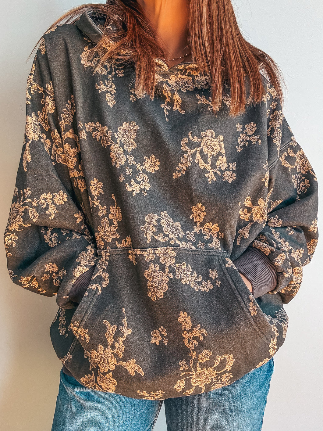 Golden Bloom Oversized Hoodie