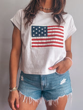Load image into Gallery viewer, American Flag Patch Tee
