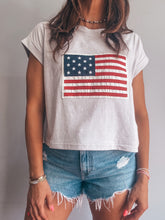 Load image into Gallery viewer, American Flag Patch Tee
