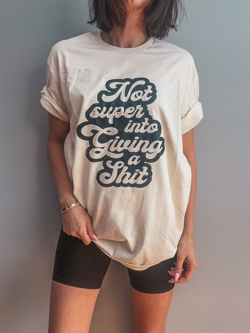 Not Super Into Giving A Shit Tee