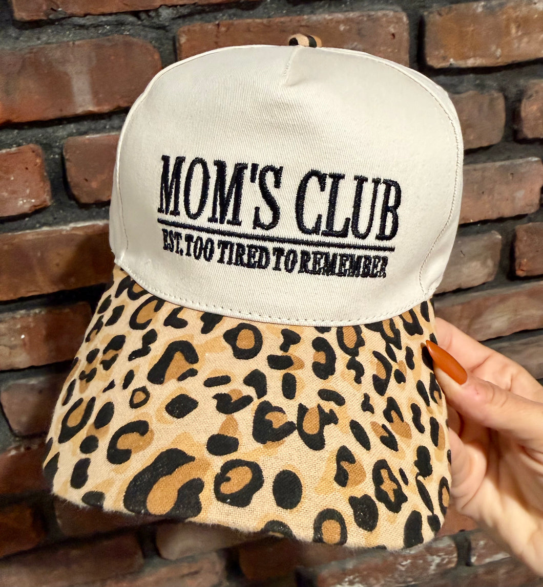 Mom's Club Emrbroidered Hat