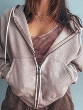 Load image into Gallery viewer, Latte Zip Up Hoodie
