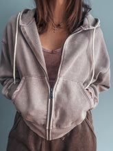 Load image into Gallery viewer, Latte Zip Up Hoodie
