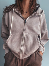Load image into Gallery viewer, Latte Zip Up Hoodie
