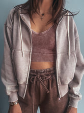 Load image into Gallery viewer, Latte Zip Up Hoodie
