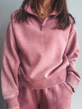 Load image into Gallery viewer, Pink Rose Half Zip
