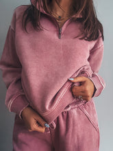 Load image into Gallery viewer, Pink Rose Half Zip
