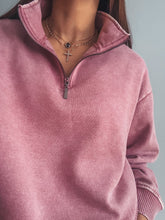 Load image into Gallery viewer, Pink Rose Half Zip

