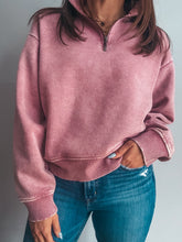 Load image into Gallery viewer, Pink Rose Half Zip
