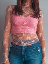 Load image into Gallery viewer, Pretty Pink Lace Top
