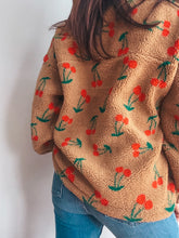 Load image into Gallery viewer, Cherry Sherpa Half Zip
