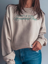 Load image into Gallery viewer, Comfy And Cozy Embroidered Crewneck Sweatshirt
