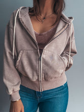Load image into Gallery viewer, Latte Zip Up Hoodie
