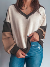 Load image into Gallery viewer, Olive Grove Colorblock Top
