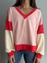 Load image into Gallery viewer, Strawberry Milk Colorblock Top
