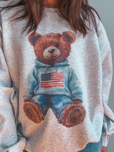 Load image into Gallery viewer, America Teddy Crewneck Sweatshirt

