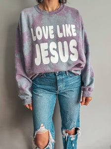 LOVE LIKE JESUS Adult Crewneck Sweatshirt