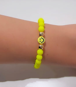 Neon Smiley Bracelets